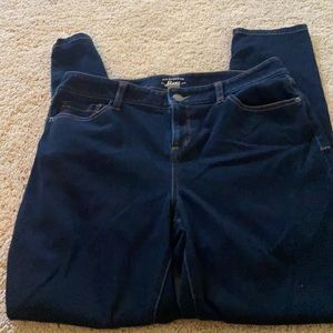 Bass women’s skinny comfort jeans size 10 dark denim